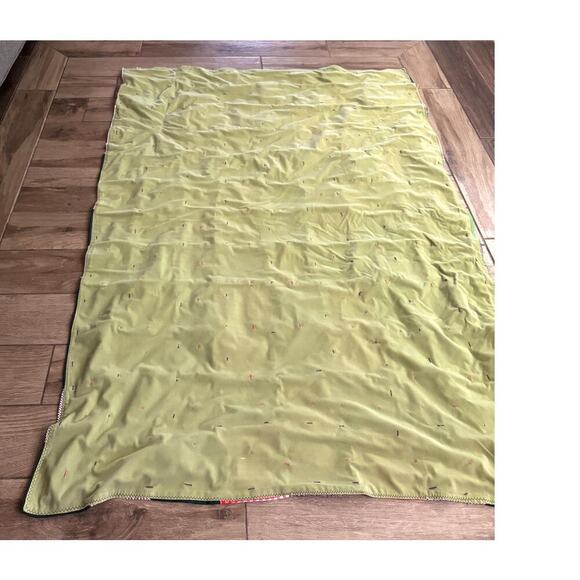 VTG Colorful Patchwork Handmade Quilt Throw Wall Decor 64"x44" Reversible 1970s - Picture 10 of 14